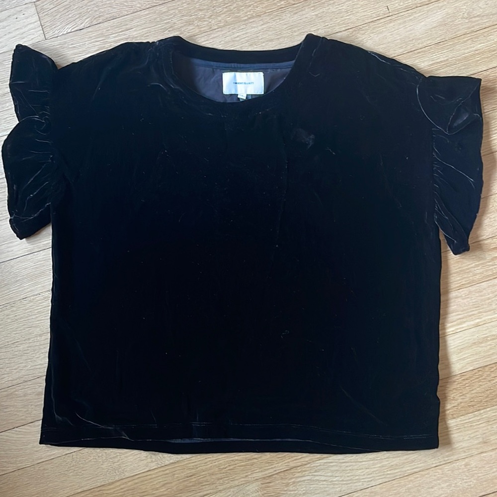 Current Elliot velvet blouse